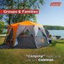 SALE Tent Octagon, 6 Man Festival Dome Tent, 6 Person Family Camping Tent with 360 Degree Panoramic View, Stable Steel Pole Construction, Sewn-in Groundsheet, 100 Percent Image 2