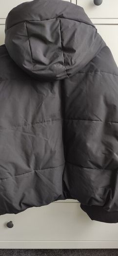 Primark Black Hooded Puffer Jacket Coat Size XL  Worn Once