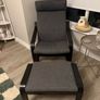 Walnut & Grey Armchair Image 2
