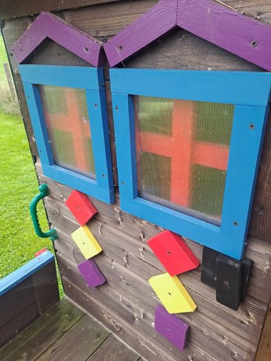 Childrens wooden garden playset large