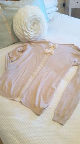 Beige Jumper with Bows at Back - Size 14