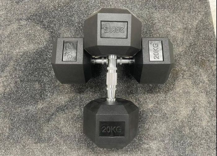 Brand New Hex Rubber Dumbbells