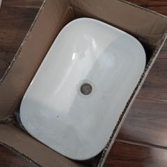 Brand New Bathroom Basin Kit: Aquore Evea 46 Countertop Sink, Chrome Tap & Fittings (Unopened, Collection Only)