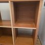 4 Cube Storage Bookcase with Wheels Image 2