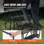 RV Steps, 4-Step RV Stairs, 440 LBS/199.6 kg Load Capacity, Thickened Carbon Steel, With Handrail, Non-Slip Steps for Safe Entry and Exit Image 3