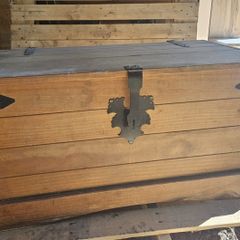 Pine Storage Chest Mexican Corona Style.