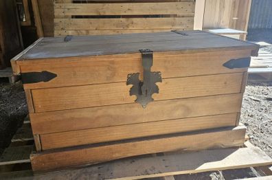 Pine Storage Chest Mexican Corona Style.