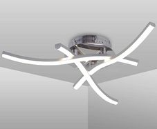 LED Ceiling Light, Elegant Curved Design Ceiling Lights,3 Built-in LED Boards,21W Cool White Light 6000K, Modern Ceiling Fixture for Living Rooms, Bedroom, Kitchen Hallway and Bedroom,1600 Lumens (FREE SHIPPING)