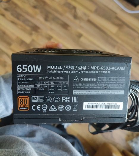 Cooler Master MWE 650 Bronze 650W 80 Plus Bronze PSU