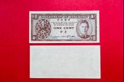 Hong Kong  1 Cent  1945   ( Uniface )   KING GEORGE VI   PICK 321a. ( Uncirculated )