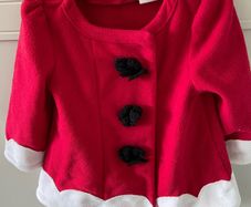 Baby girl infant Santa style jacket