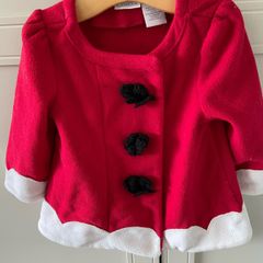 Baby girl infant Santa style jacket
