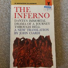 vintage paperback copy of The Inferno by Dante Alighieri