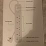 4 Plug surge protector Plugboard - Brand new, still in box. Image 2