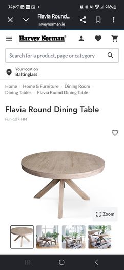 round dining table