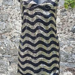 Heaven - Black and Gold Sequined Bodycon Dress