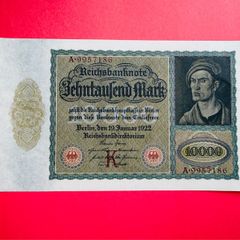 Germany  10000 Marks  1922   PICK. 70  VAMPIRE NOTE ( Uncirculated )