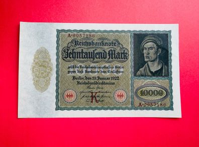 Germany  10000 Marks  1922   PICK. 70  VAMPIRE NOTE ( Uncirculated )
