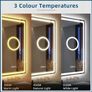 LED Bathroom Mirror Bluetooth Speakers Antifog Light Memory Function Image 8
