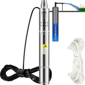 NEW SALE | Deep Well Submersible Pump, 550W 230V/50Hz, 35L/min 108 m Head Sand Resistant <5%, 20 m Electric Cord, 7.6 cm Stainless Steel Water Pumps for Industrial, Irrigation & Home Use, IP68 Waterproof