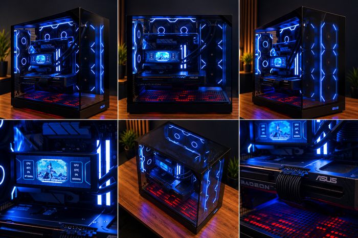 High-end Gaming Pc  Ryzen 7 7800x3d  Asus Radeon Rx 9070 Xt  32gb Ddr5 Rgb