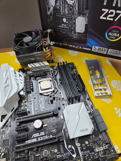ASUS Prime Z270-A mobo + CPU i7-7700K + Cooler - Pizza Box not included!!