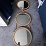 Hanging round gold mirrors Image 3