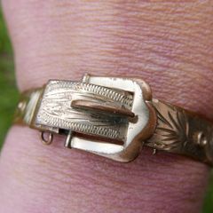 Vintage Excalibur 1/20 RG pre-loved buckle bangle , exclusive to Harrods, by Hatton Garden London. C30
