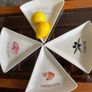 Discontinued Sainsbury Retro Look Pizza Slice Ceramic Plates Image 2