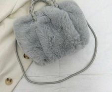 Furry shoulder bag