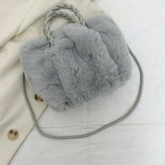 Furry shoulder bag
