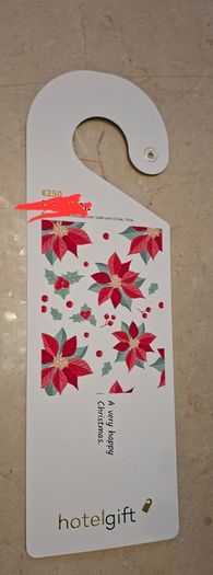 Hotelgift Voucher worth 250