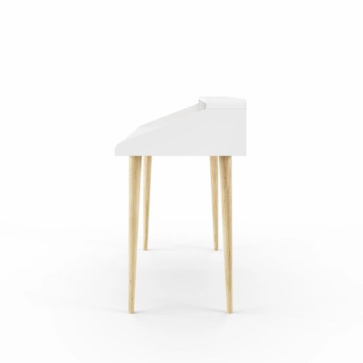 Alphason Yeovil Desk White / Sonoma Oak