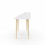 Alphason Yeovil Desk White / Sonoma Oak Image 4