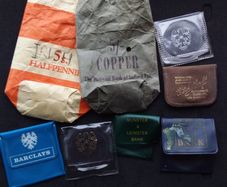 Vintage Irish and International Banking Memorabilia Lot - 8 Items (Pre-Decimal)