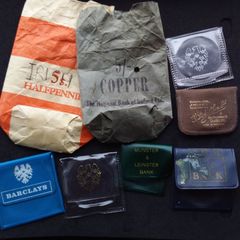 Vintage Irish and International Banking Memorabilia Lot - 8 Items (Pre-Decimal)