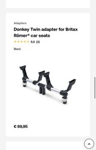 Donkey Twin adapter for Britax Romer car seats