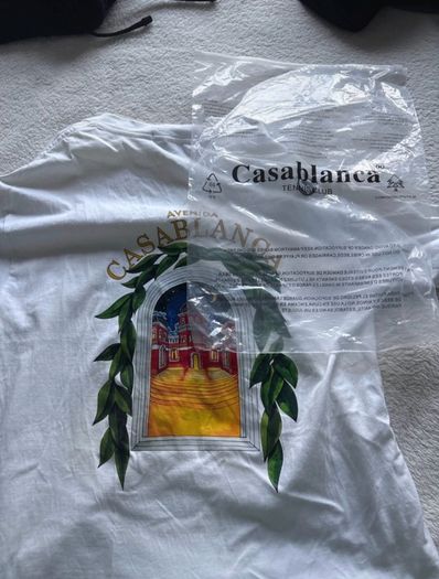 New white Casablanca T-shirt