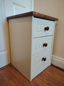 Bedside locker / table - 3 drawers