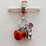 Pandora Disney Snow White apple and heart dangle charm Image 5