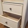 French Style Solid Wood Wardrobe & Chest Combination - Sliding Door, 8 Drawers, Shelving - Cream Image 3