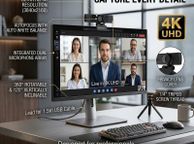 main image for ad Verbatim AWC-03 4K Ultra HD Webcam Dual Microphone Professional 4K Autofocus Webcam