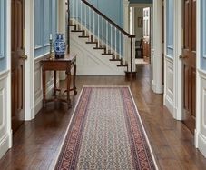 Beautiful Persian Moud Square Rug and Matching Runner Rug Carpet
