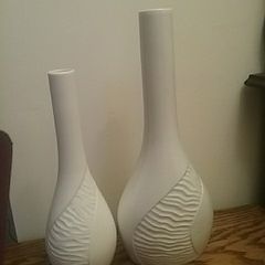 Two Beleek Living Vases