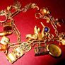 Gold Charm Bracelet/Dutch Diamonds/Vale Charms Image 10