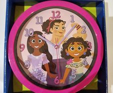 Disney Encanto Wall Clock - 10" Madrigal Sisters (Mirabel, Isabela, Luisa) - New in Box