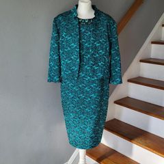 Gerard jade & black dress suit, Size 18/16