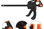 Woodworking Clamp F Hard Quick Release Ratchet Speed Squeeze Clip Kit Long Carpenter Set Nylon Gadget Work Bar Hand Tool 4inch