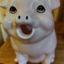 Ceramic Pig Container. Pale pink. Image 2
