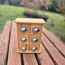 Vintage 1970s/1980s Solid Wood 6 Drawer Desktop Chest, Apothecary Spice Cabinet Organizer Image 2